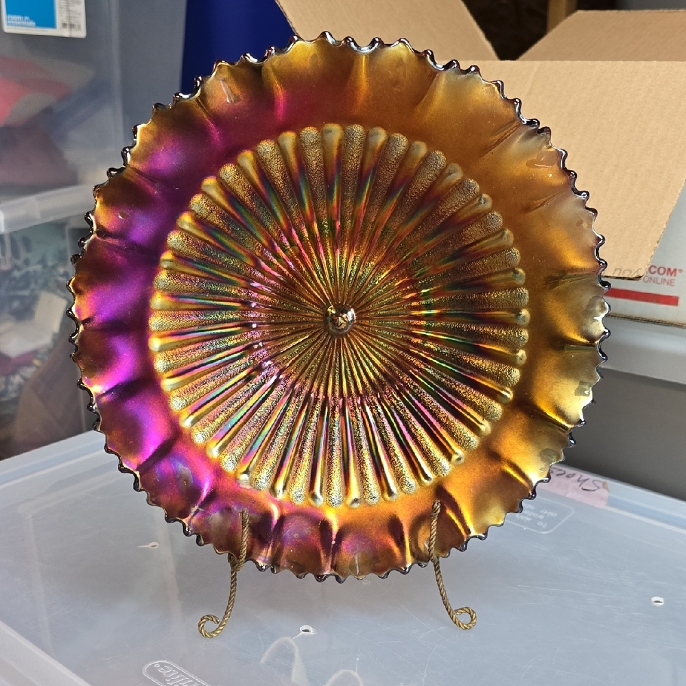 Antique Northwood Carnival Glass Dish